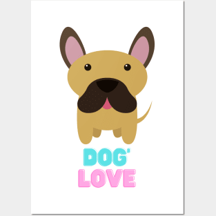 Love dog my family Posters and Art